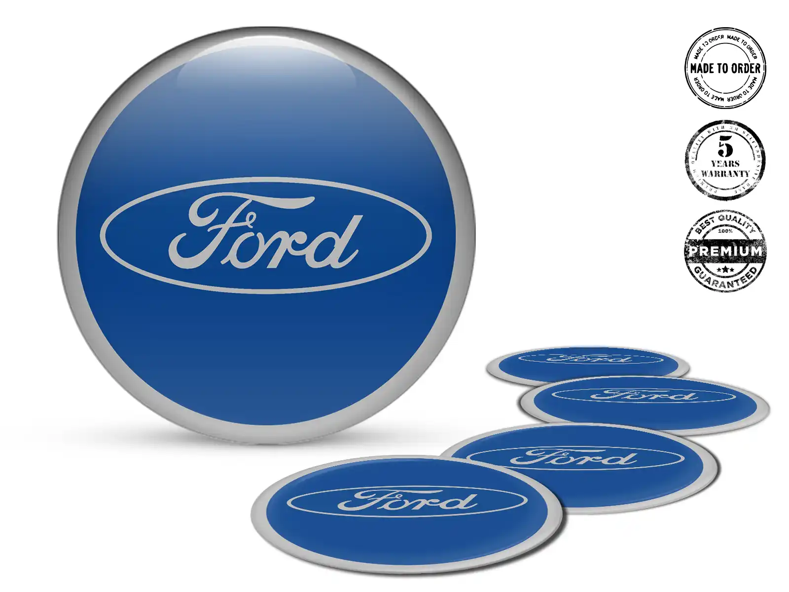 Ford Epoxy Dome Stickers Wheel Emblem Brand